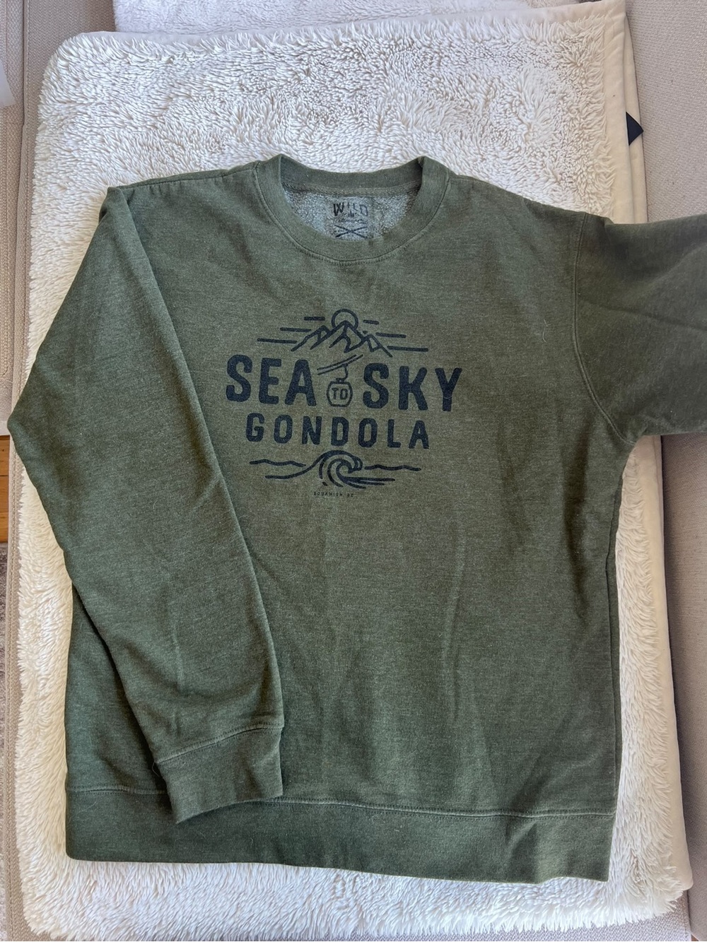 Sea to Sky Gondola Olive Crewneck Sweatshirt